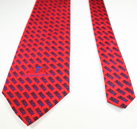 DFA DAIRY FARMERS OF AMERICA LOGO RED TIE/NECKTIE 58  