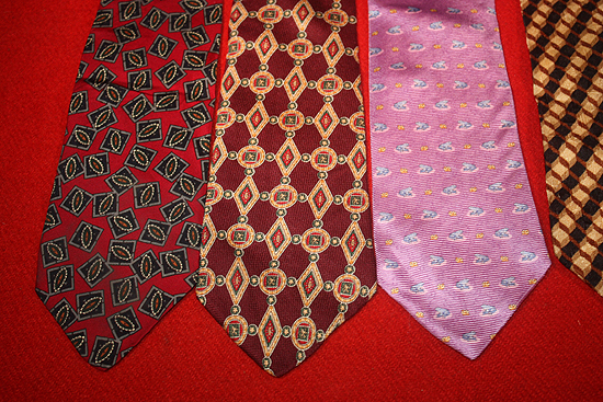 LOT 5 BRAND NAME 100 SILK DRESS/BUSINESS TIES/NECKTIES  