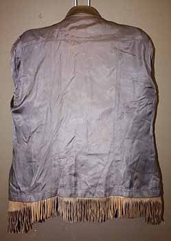 VTG WESTERN WILD BILL FRINGE LEATHER COAT/JACKET sz M  