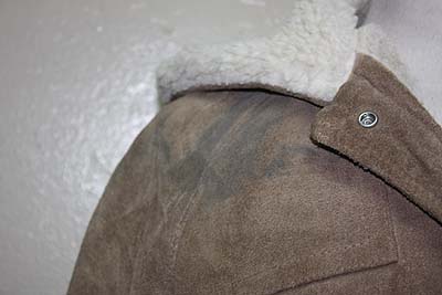 WOMENS VTG SHEEPSKIN FLIGHT/HOODIE/BOMBER COAT sz M  