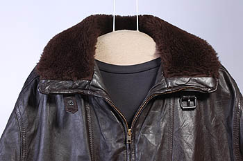 MENS VTG G1 LEATHER/FAUX SHEEPSKIN BOMBER JACKET sz 40  