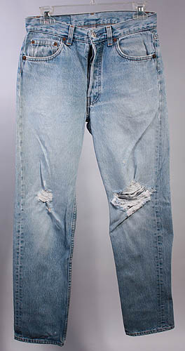 VTG LEVI/LEVIS 501 STRAIGHT LEG JEANS/PANTS sz 29x31.5  