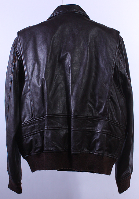 VTG SAN DIEGO A2 USN SOFT LEATHER FLIGHT JACKET sz 44  