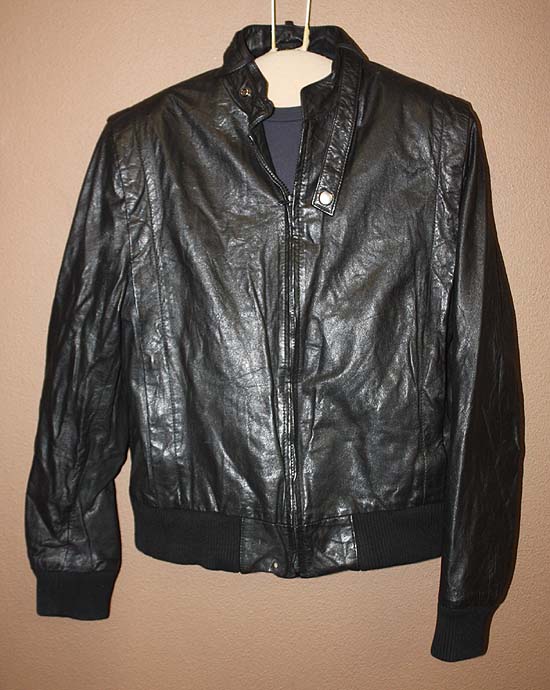 MENS VTG CAFE RACER BIKER LEATHER COAT/JACKET sz M  