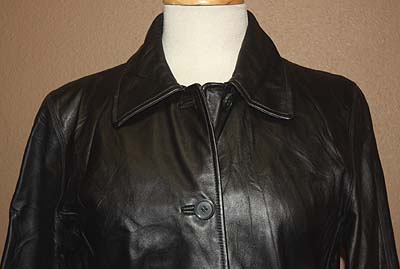 WOMENS JLC NEW YORK SOFT LEATHER CUTE COAT/JACKET sz S  