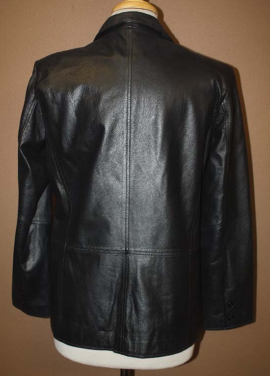 WOMENS CLIO VERY CUTE MOD LEATHER JACKET/BLAZER sz S  