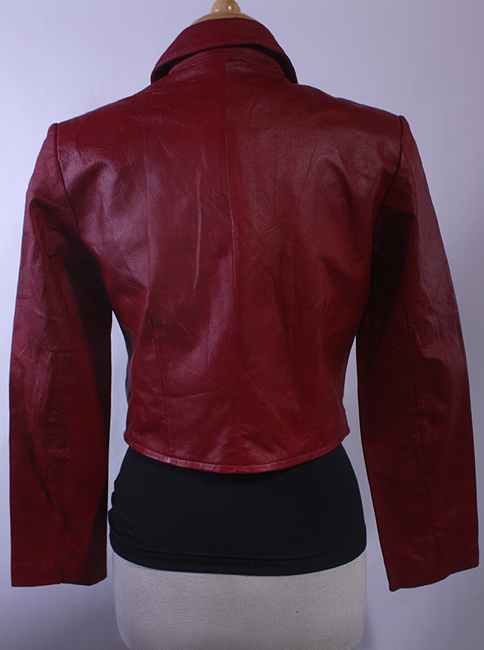 WOMEN NEWPORT NEWS CUTE SOFT LEATHER HIPSTER JACKET   S  